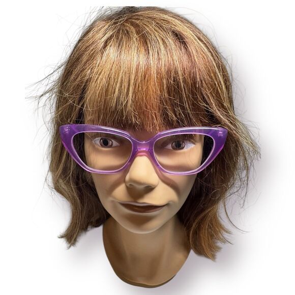 Tom Archer Cat-Eye Purple/Clear Eyeglasses‎ 54-17-143mm Retro Vintage Shades main image 8